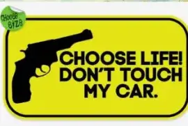 DONT TOUCH MY CAR CAR STICKERS