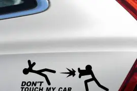 DONT TOUCH MY CAR CAR STICKERS