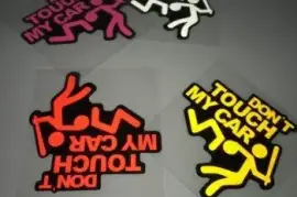 DONT TOUCH MY CAR CAR STICKERS