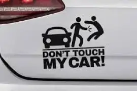 DONT TOUCH MY CAR CAR STICKERS