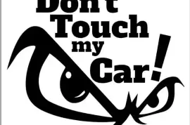 DONT TOUCH MY CAR CAR STICKERS
