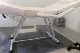 Spa Chair/Bed with Rolling Stool