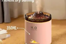 350ml Volcano Aroma Diffuser Witglh Light Humidifier