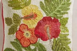 Hand beaded Pillow Covers