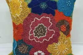 Hand beaded Pillow Covers