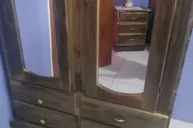 Spacious Mahoe Wooden Wardrobe- Good Condition