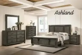 Brand New, Never Used: Ashland Queen Bedframe & Chester Draw