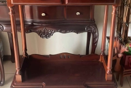 Beautiful Antique Mahogany Multi-functional Table