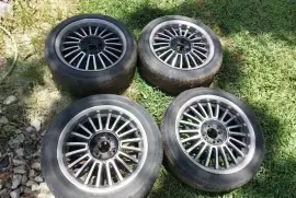 17inch 4lug rims with tyres(205/50)
