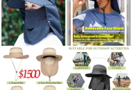 Sunblock Hat ($1500) & Long Sleeves ($300) All Colors Available