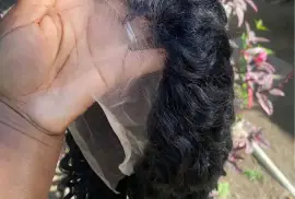 16” Burmese curly full human hair 180 density