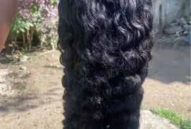 16” Burmese curly full human hair 180 density