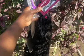 12” Burmese curly full human hair 180 density