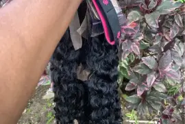 12” Burmese curly full human hair 180 density