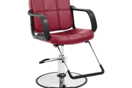 Barber chair and salon chair with wall mount station