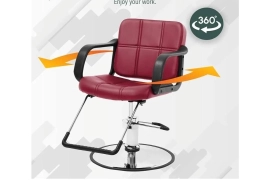 Barber chair and salon chair with wall mount station