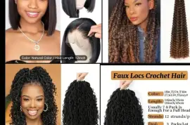 Black &amp; Brown Pull on &amp; Go Wigs