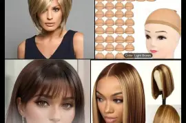 Black &amp; Brown Pull on &amp; Go Wigs