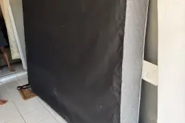 Used queen size base and mattress 