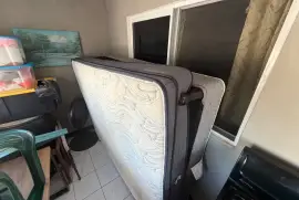 Used queen size base and mattress 