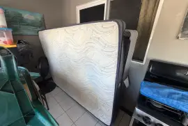 Used queen size base and mattress 