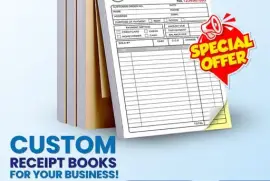 Custom receipt books
