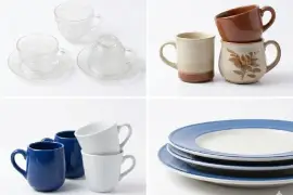 Pristine 18-Piece Vintage Dinnerware & Ceramic Teapot Set
