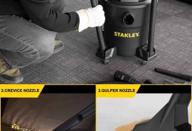 Stanley Wet/Dry Vacuum, 6 Gallon 22.7 L, 4 HP