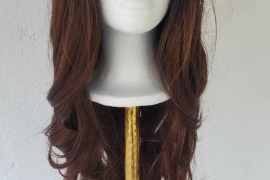 26-inch Synthetic Laced Wig 1B/30
