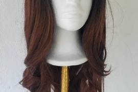 26-inch Synthetic Laced Wig 1B/30