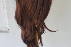 26-inch Synthetic Laced Wig 1B/30