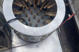 Chicken defeathering machine