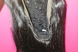 12" Mixed Human Hair Fiber Wig