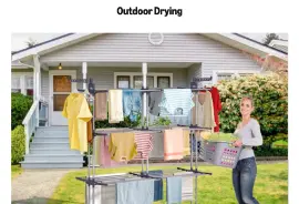 Bukfen 4-Tier Foldable Expandable Clothes Drying Rack
