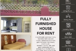 Fully Furnished 3 bedroom House
