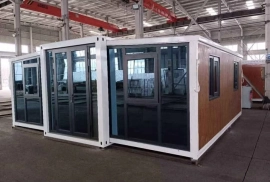 20x20 glass front prefabricated home