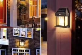 Solar Patio Lamp LED Waterproof Motion Sensor