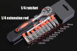 12 pcs Socket Set 1/4inch Drive
