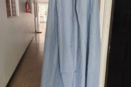 10 pieces of these stripe blue curtains