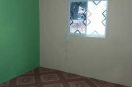 One bedroom, kitchen and bathroom