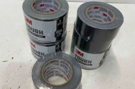 3M Tough Black Duct Tape - Two (2) Rolls