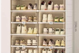 Durable folding shoe cabinet