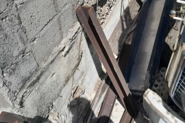 TWO 7×6 STEEL MESHED GATE F/S