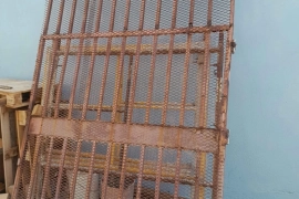 TWO 7×6 STEEL MESHED GATE F/S