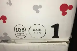 Huggies Diapers (Size 1-6)