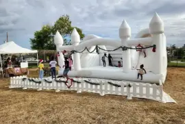 Bounce house rental for treating the kids
